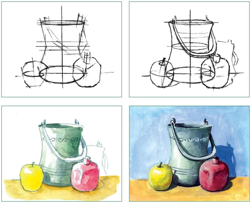 Как нарисовать натюрморт поэтапно для начинающих