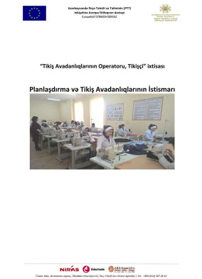 Planlaşdırma və tikiş avadanlıqlarının istismarı
