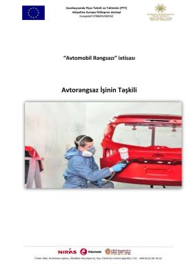 Avtorəngsaz işinin təşkili
