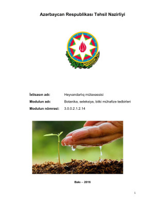 Botanika, seleksiya, bitki mühafizə tədbirləri