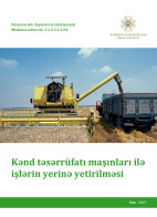 Kənd təsərrüfatı maşınları ilə işlərin yerinə yetirilməsi